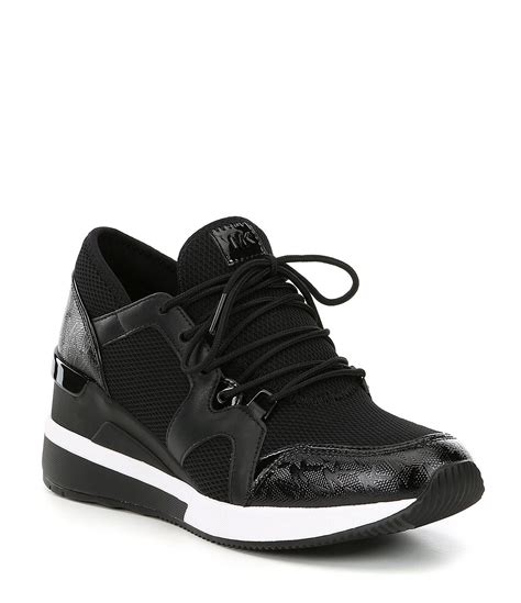 michael kors black gym shoes|Michael Kors black designer sneakers.